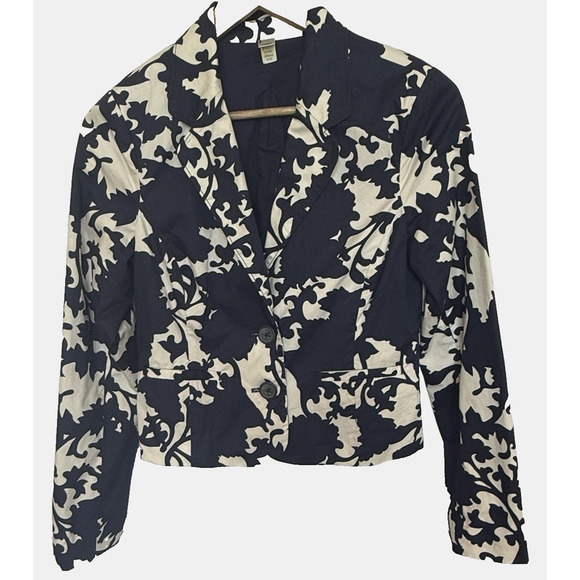 Old Navy Jackets & Blazers - Old Navy Womens Crop Navy Blazer Jacket Size S Preppy Nautical Old Money Yacht